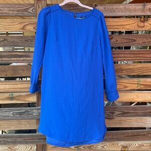 J.Crew women’s sz 4 royal blue long sleeve dress office
